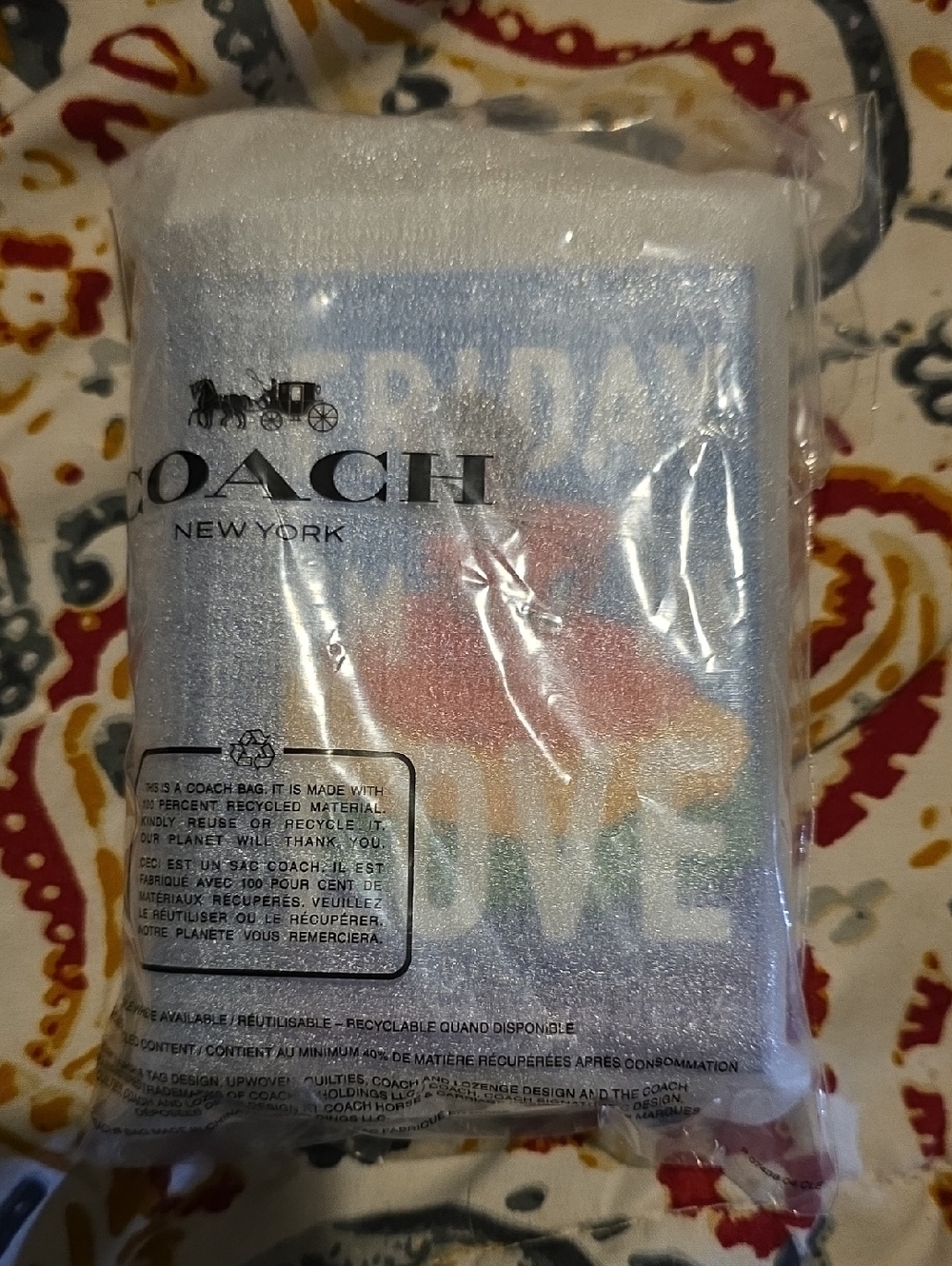 Coach Friday I'm In Love Book Charm NWT